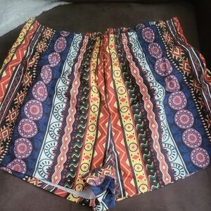 Colorful Patterned Women's Shorts